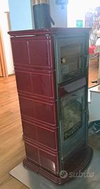 Stufa a legna con forno 15kw Edilkamin ventilata