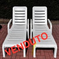 VENDUTO Lettini piscina o giardino