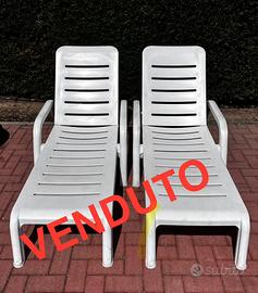 VENDUTO Lettini piscina o giardino