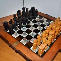 RIBASSATO - Scacchiera Cinese fine XX sec a mano