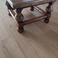 Tavolino basso rustico massello