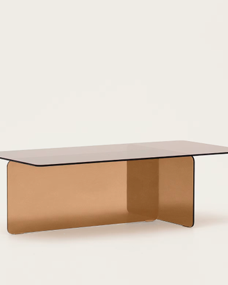 Tavolino salotto Zaren kave home di vetro