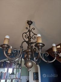 Lampadario antico restaurato OTTONE