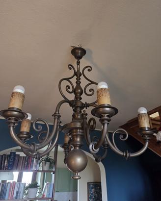 Lampadario antico restaurato OTTONE