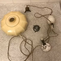 Lampadario d'epoca in ceramica