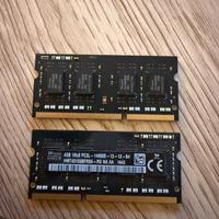 2 Memorie ram da 4GB 1Rx8 PC3L  14900S(totale 8gb)
