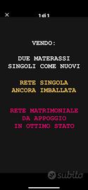 Reti e materassi