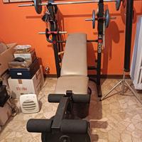 Panca completa con pesi come da foto