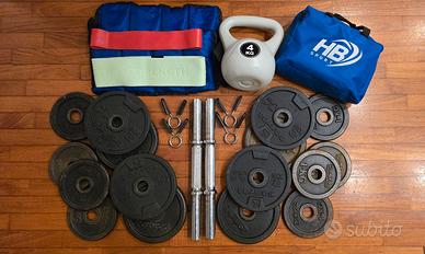 Set completo pesi manubri 35 kg