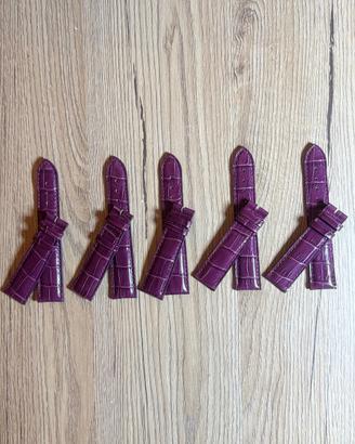 5 Cinturini in pelle 20mm Made In Italy