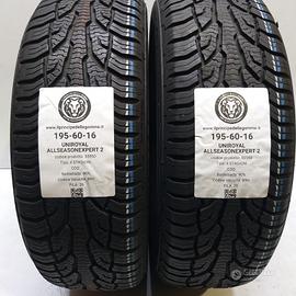2 GOMME 195 60 16 UNIROYAL A55950