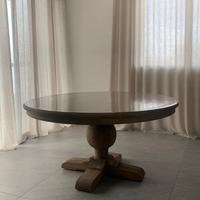 Tavolo rotondo in Rovere