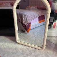 Specchio da parete 60x90 con cornice bianca