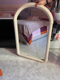 Specchio da parete 60x90 con cornice bianca