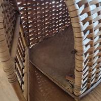 Gabbietta per conigli/ gatti ,in rattan 