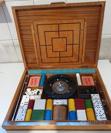 scatola gioco set casinò