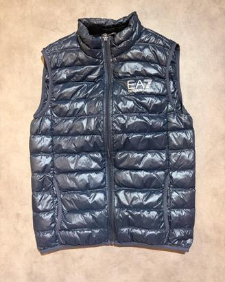 Gilet EA7 Emporio Armani Blu Navy Uomo Taglia S