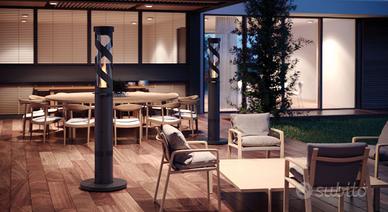 Riscaldatore da esterno a pellet IBISCUS