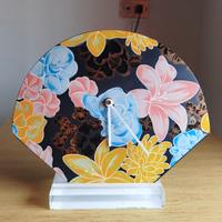 Orologio in vetro decorato vintage