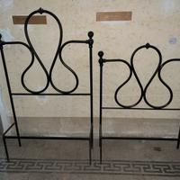 Letto singolo in ferro battuto