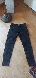 Pantalone Nero Liu Jo Skinny con Zip Rock-Chic