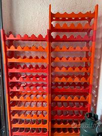 Porta bottiglie impilabile cantina