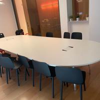 Tavolo riunioni bianco 4,5 m x 1,6 m