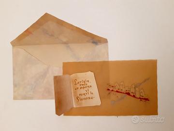 Biglietto auguri Natale anni '40