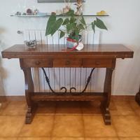 Consolle legno apribile 