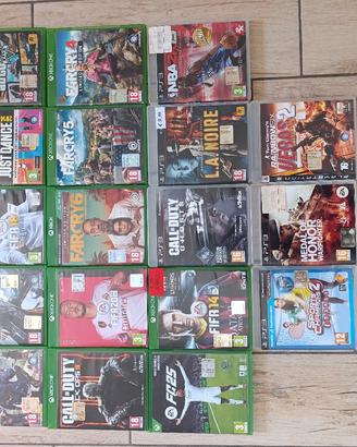 lotto videogiochi Xbox One e PlayStation 3 