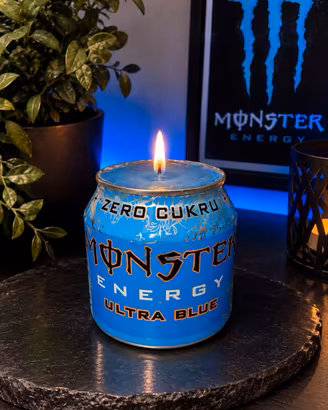 candela artigianale Monster Energy Ultra blue