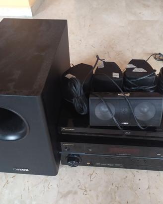 sistema DOLBY SURROUND con fili