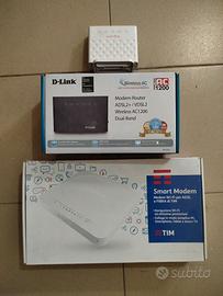 TRE MODEM ROUTER