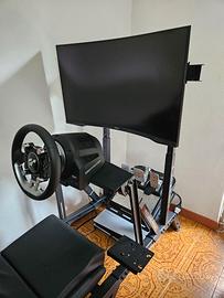 Postazione completa simulatore di guida sim racing
