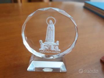 Fermacarte in vetro con Madonna di Fatima