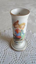 Portacandele ceramica " KA ",Vintage, gli amorini