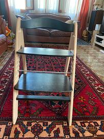 Sedia per bambini in legno usata