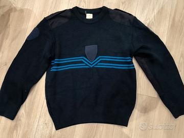 Maglione Tattico Nero con Rinforzi