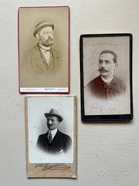 Lotto vintage fotografie cartonate regno ditalia