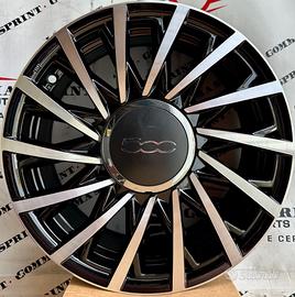 4 CERCHI IN LEGA ORIGINALI RAGGIO 15 FIAT 500