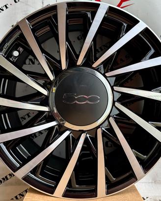 4 CERCHI IN LEGA ORIGINALI RAGGIO 15 FIAT 500