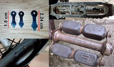 oliatori a lancetta pedali bianchi impero epoca