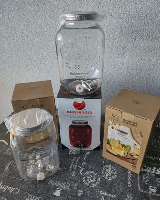 Dispenser Bevande in Vetro 4L / 5L con Rubinetto