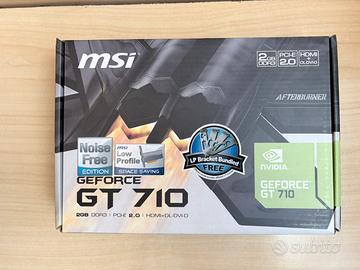 MSI GeForce GT 710 2GB DDR3 - NUOVA, mai aperta