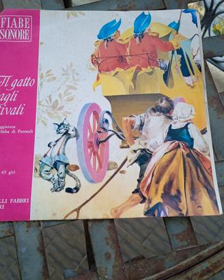 Il Gatto con gli Stivali Fiabe Sonore vinile 45 gi