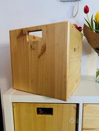 Box in legno per mobile kallax ikea