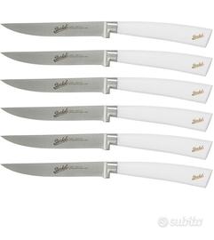 ELEGANCE SET 6 Coltelli DA Bistecca  Bianco Berkel
