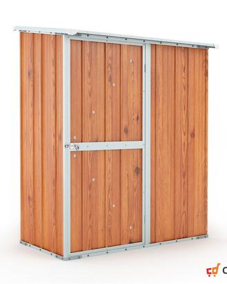 Casetta box giardino Acciaio 155x100 fin legno