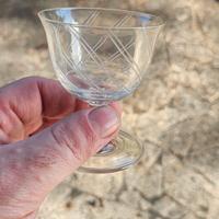 Elegante Servizio Vintage di Coppette in Vetro 