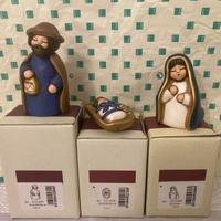 Presepe Thun sacra famiglia blu